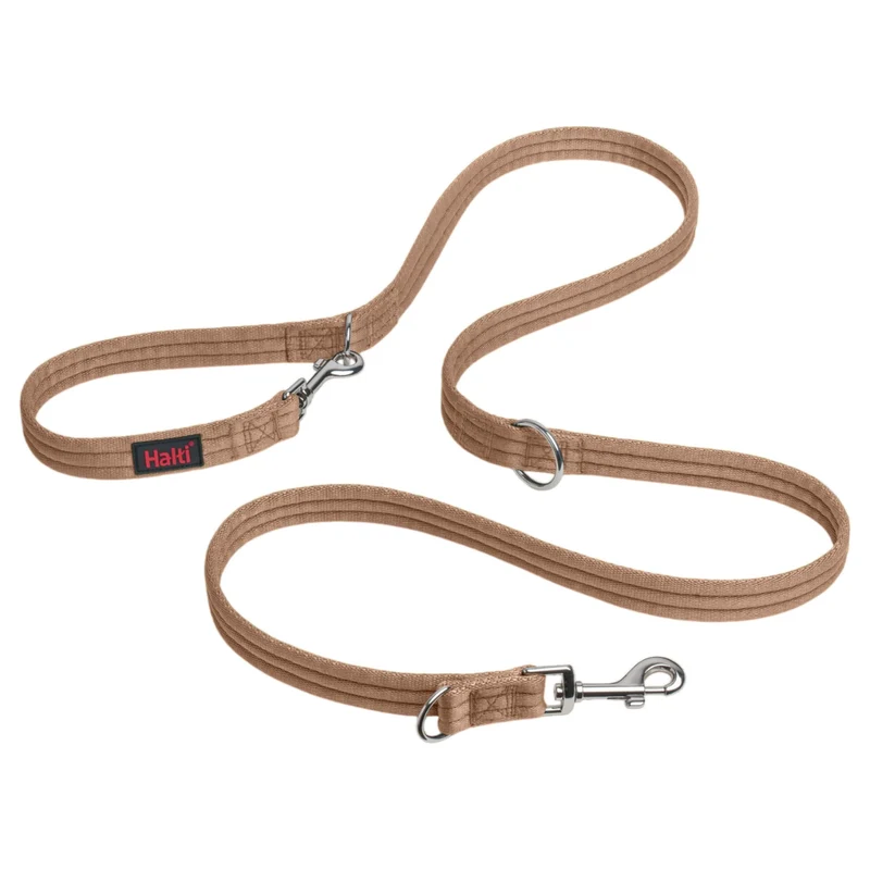 Halti Training Longe – Longe double extrémité pour chiens, anti-tirage, légère et durable, 2 m, Large, sable désert