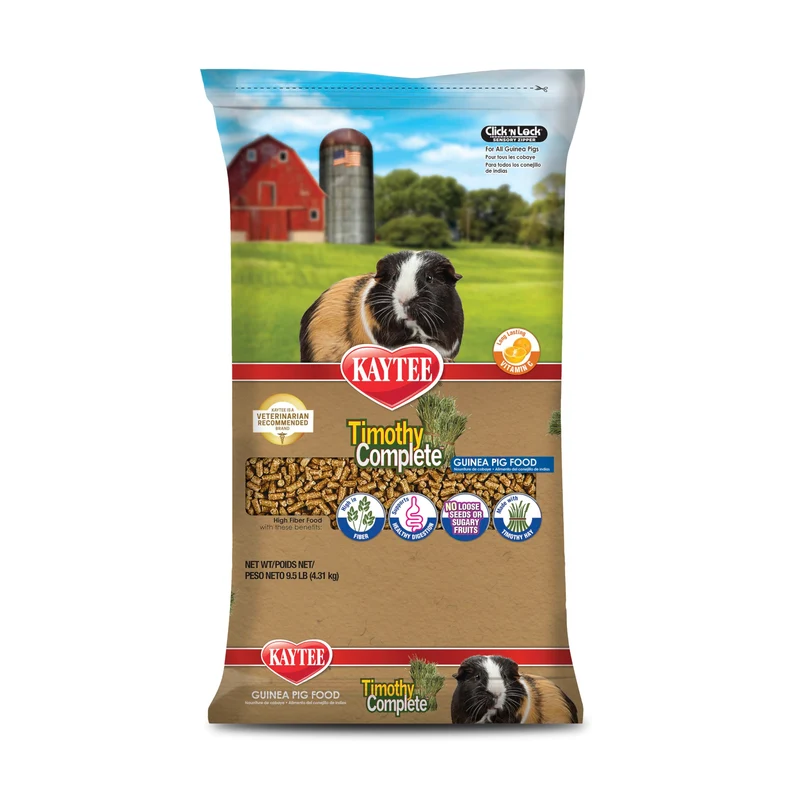 Kaytee Timothy Complete – Alimentation complète au foin de timothy pour cochon d’Inde