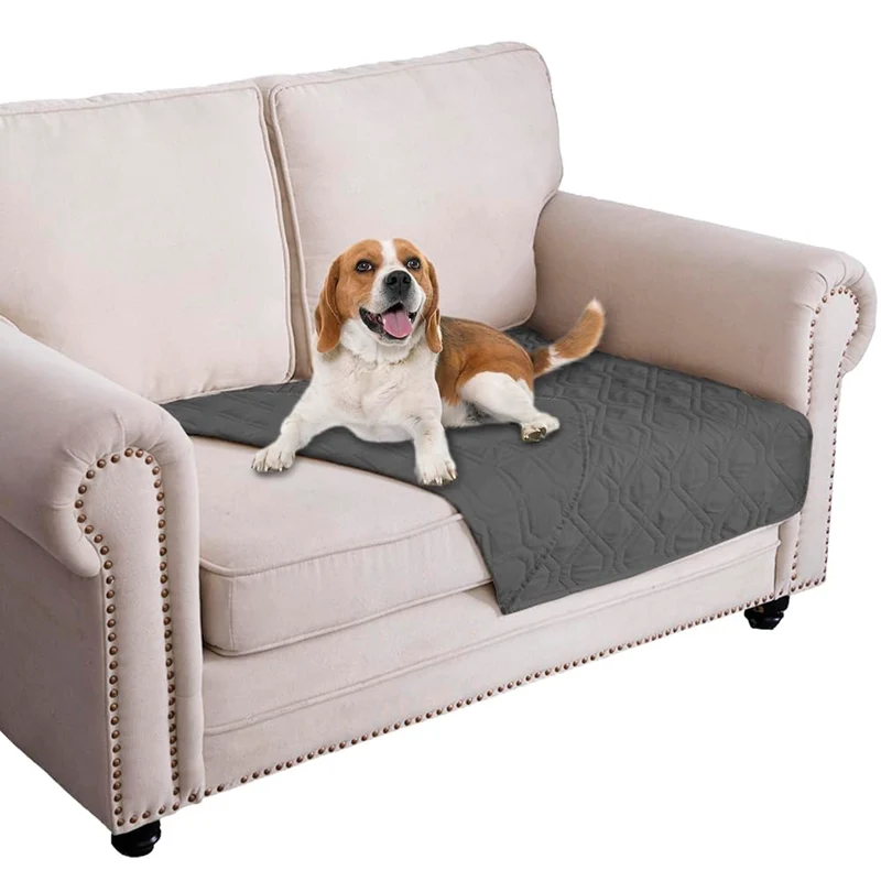Ameritex Couverture Imperméable Réversible pour Canapé et Lit – Protège-Meubles