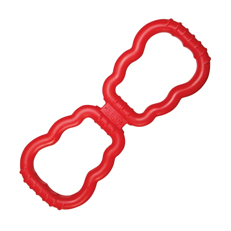 KONG — Jouet de traction en caoutchouc naturel pour chiens moyen/grand, intérieur et extérieur