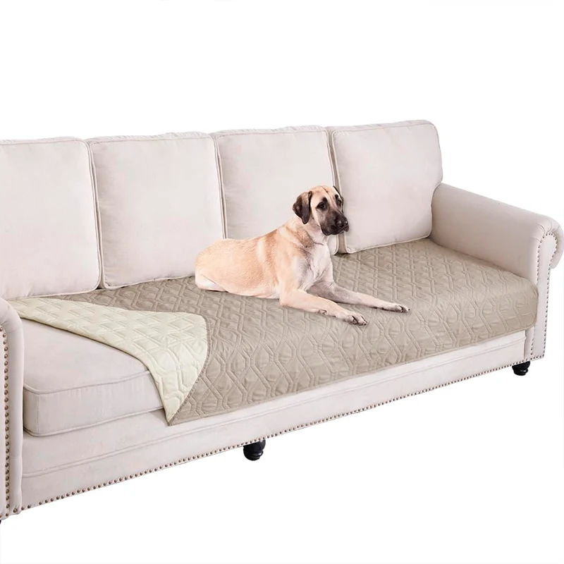 Ameritex Housse Imperméable Réversible pour Meubles – Protection Canapé et Lit pour Animaux