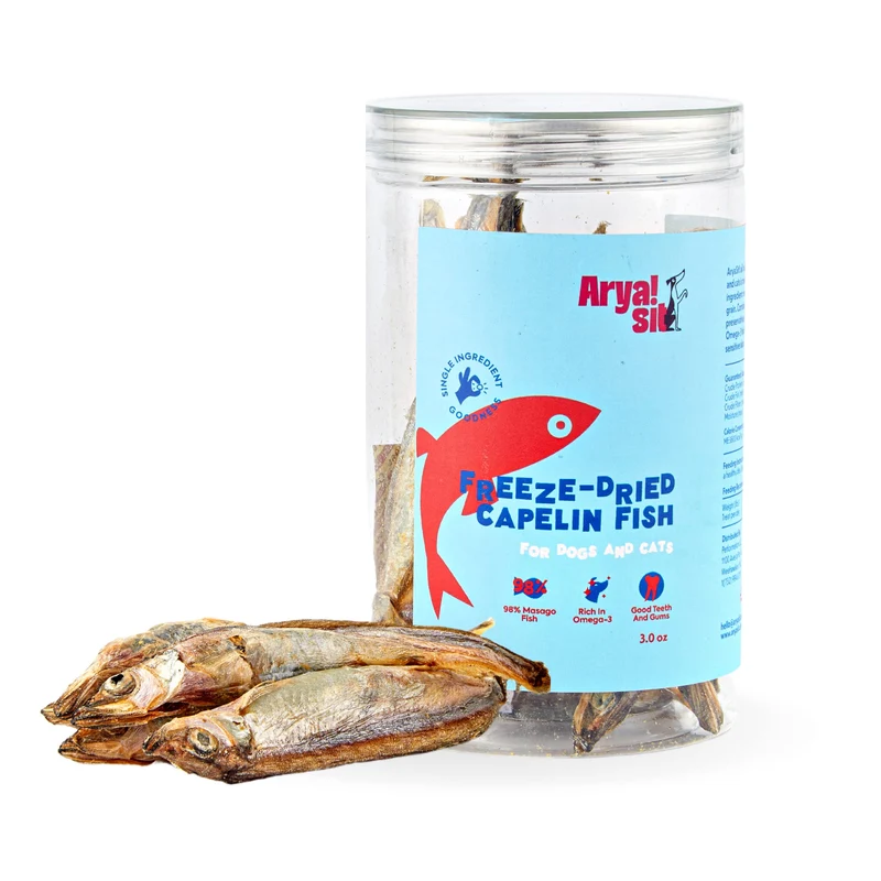 Arya Sit! - Friandises lyophilisées à ingrédient unique (poisson capelan)