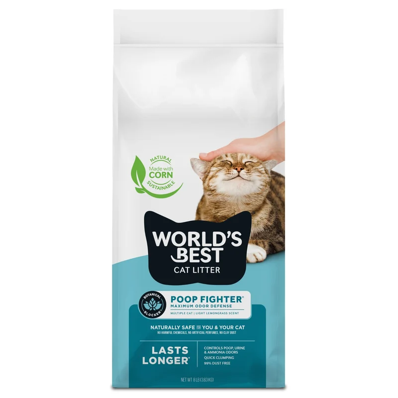 Meilleure Litière pour Chats — Défense Maximale Contre les Odeurs d’Excréments, 8 lb, Naturelle & Sans Poussière, Fabriquée aux États‑Unis
