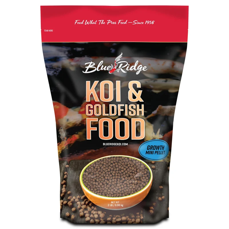 Blue Ridge Koi Food 2 Livres – Alimentation Koi et Goldfish, Pellets Flottants Premium