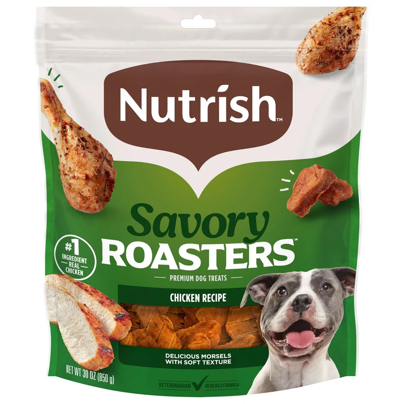 Nutrish Savory Roasters – Friandises premium au poulet pour chiens, sachet 30 oz (Rachael Ray)