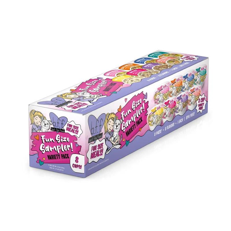 Weruva B.F.F. Best Fido Friend – Variété en cups pour chien (8 recettes) – Repas humides naturels