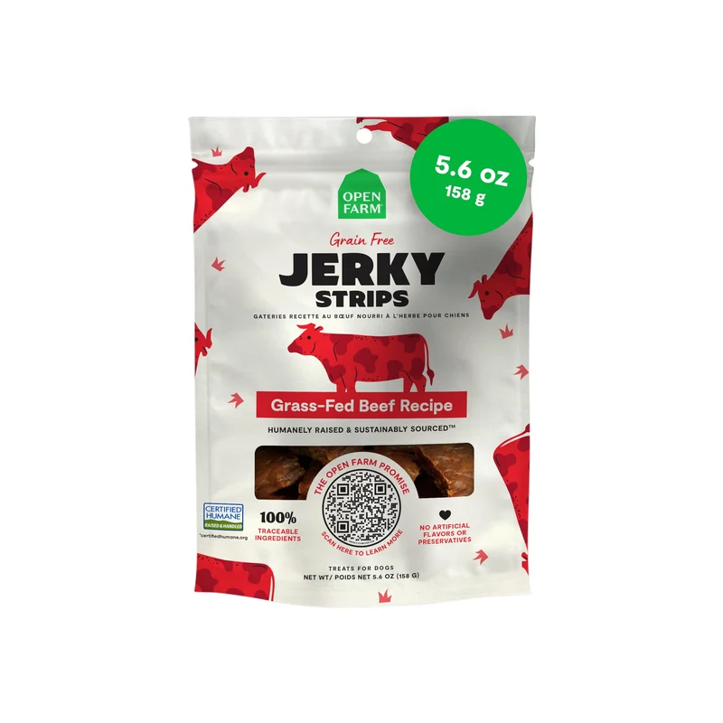 Open Farm Friandises pour Chiens – Viande Séchée Tendre Sans Céréales, 5,6 oz