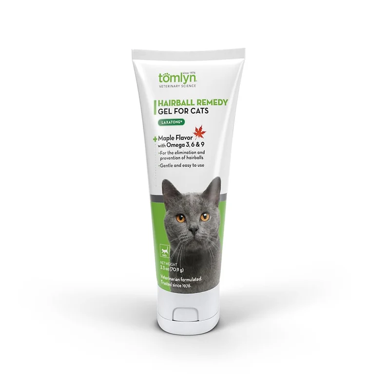 Tomlyn Laxatone Gel érable – Remède boules de poils pour chats et chatons, 4,25 oz
