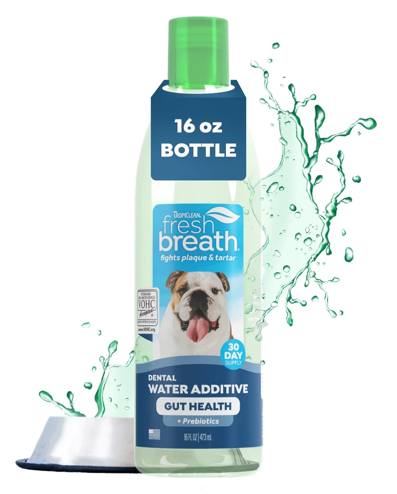 TropiClean Additif Eau Fraîche pour Chiens – Prébiotiques & Santé Digestive, 16 oz