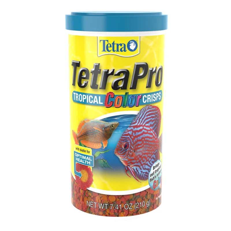 Croquettes TetraPro Tropical Color – Alimentation pour Poissons Tropicaux, Couleurs Naturelles, 7,41 onces