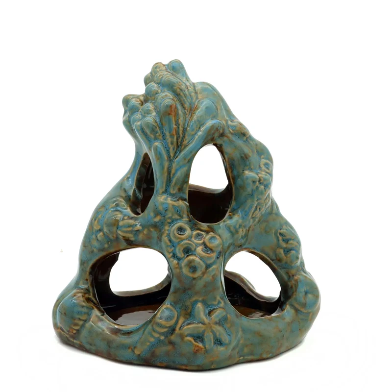 JIHAQUA Caverne Céramique pour Aquarium – Accessoires Betta et Petits Poissons