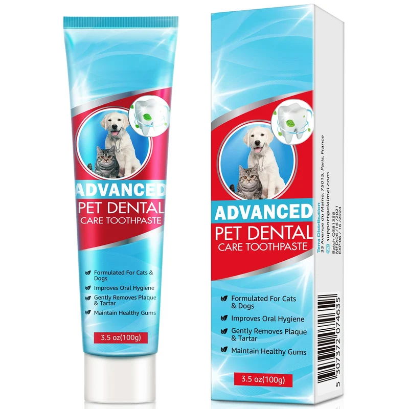 GNAPY Dentifrice Chien Mint — Kit Hygiène Dentaire pour Chiens et Chiots