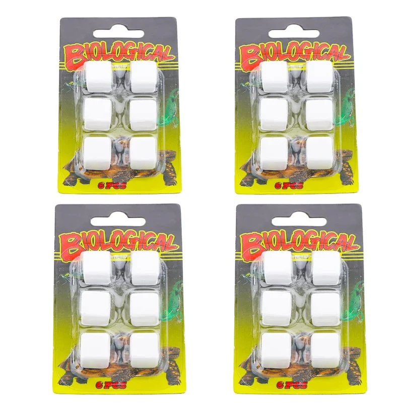 DQITJ Calcium Naturel pour Reptiles – 24 Pierres Calcium Pour Tortues, Lézards et Caméléons