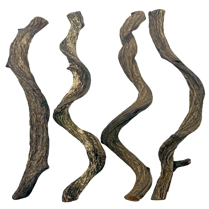 BNOSDM Décor Branche Forêt Reptile – 4 Pièces Bois Naturel pour Terrarium