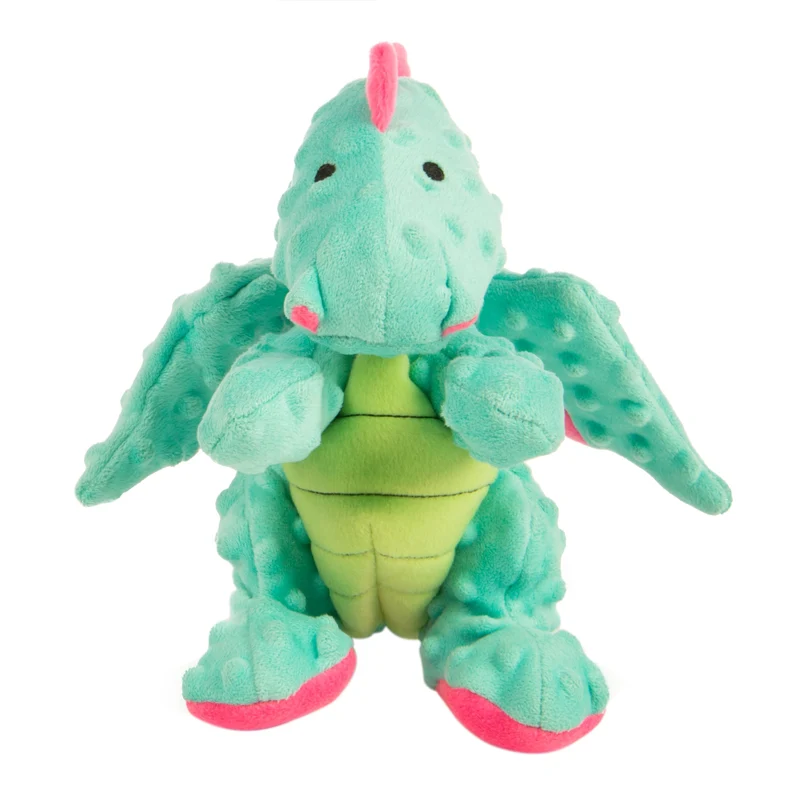 GoDog Dragons – Jouet Chien Peluche Sifflet Durable Écume de Mer Grand