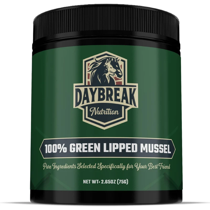 Daybreak Nutrition – Poudre de Moules Vertes de Nouvelle-Zélande pour Chiens et Chats – 75 g | Soutien articulations et anti-inflammatoire