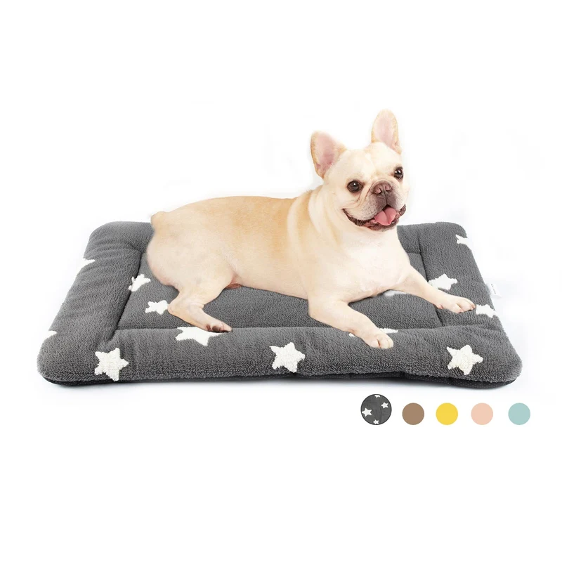 Mora Pets Coussin de Cage pour Chien — Lit Plat Anti-Glisse, Lavable 30x19, Confort Ultra Doux
