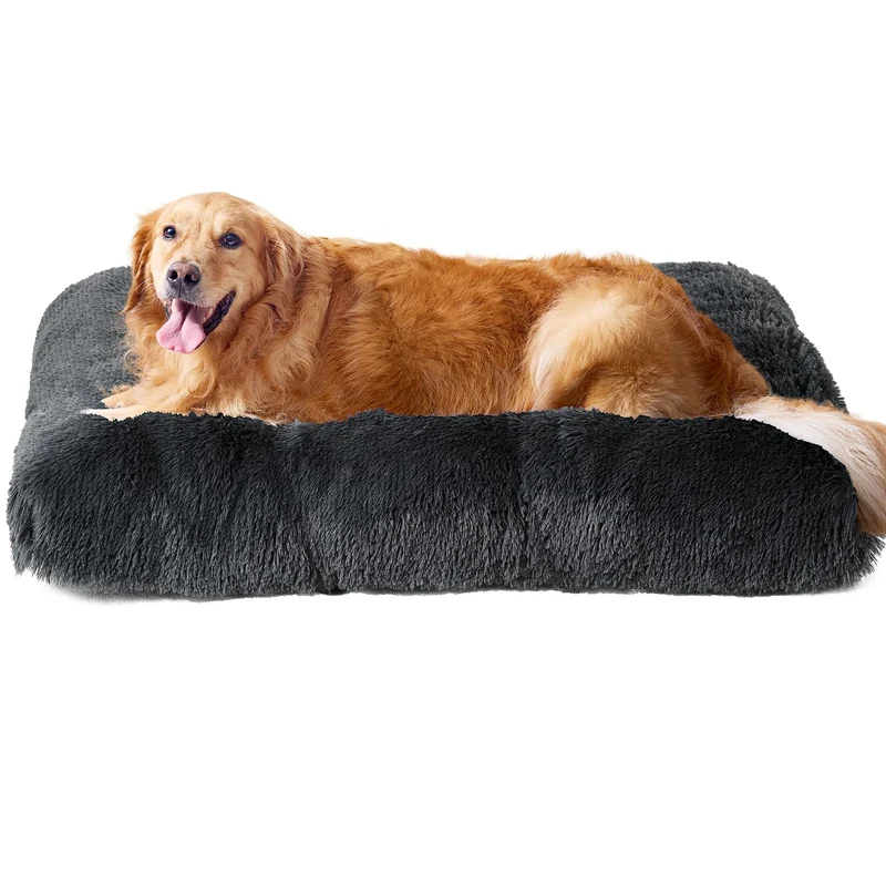 EHEYCIGA Lit Doux XXL pour Chien — Panier Peluche Calmant, Lavable et Antiderapant