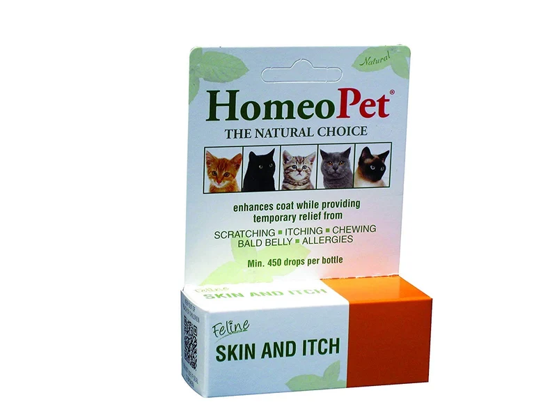 HomeoPet Féline Peau et Démangeaisons — Complément naturel pour le confort cutané des chats, 15 mL