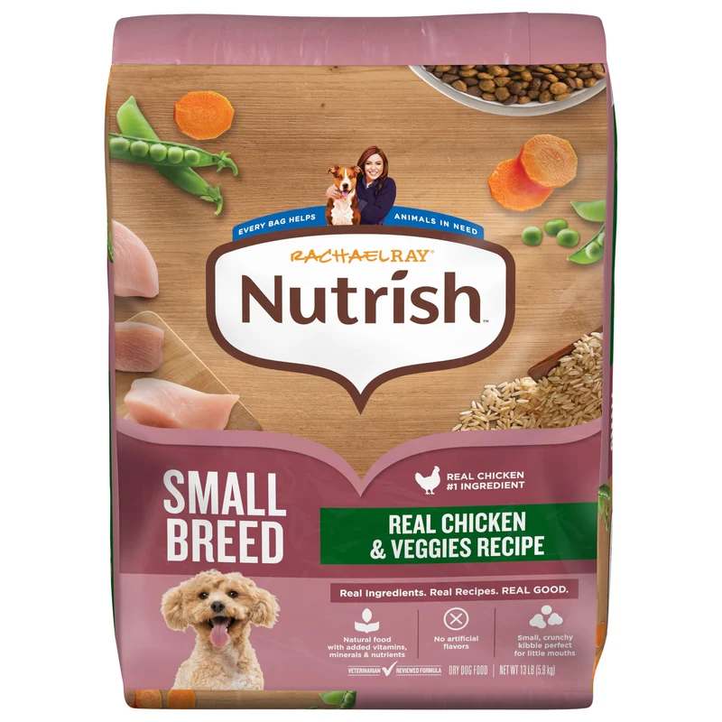 Nutrish Rachael Ray – Croquettes Petit-Chien (Poulet Réel et Légumes), Sac 13 lb