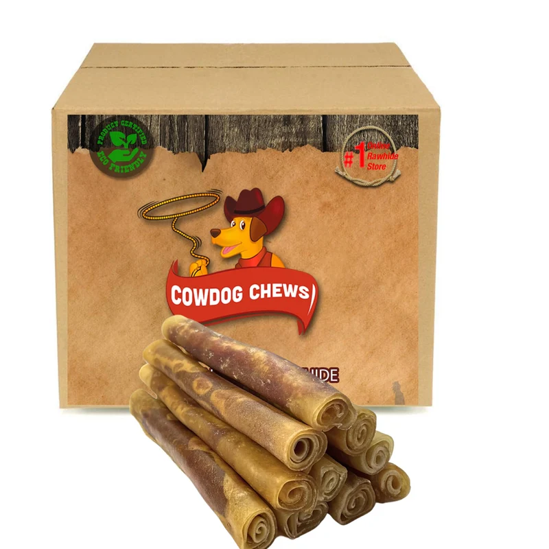 Cowdog Chews Rouleaux Gourmet à la Viande — Lot de 10 pour Chiens Robustes