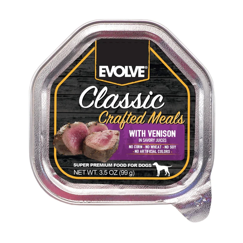 Evolve Repas Classiques au Venaison pour Chien – Boîtes de 3,5 oz (Lot de 15)