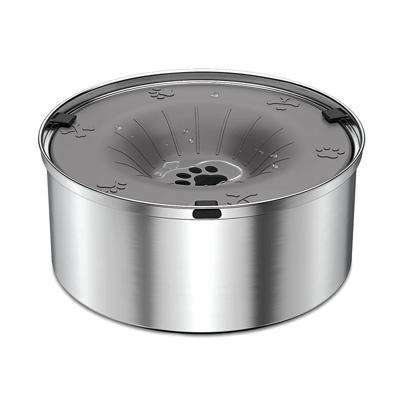 Schitec Bol d’Eau Chien Anti-Débordement 1,2 L – Boisson Lente et Inox