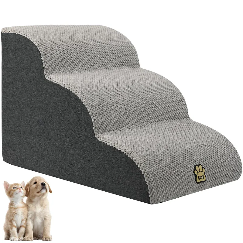 OYLZ Escalier pour Chien — Marches canapé et lit, mousse haute densité, housse lavable, base antidérapante, hauteur 40 cm