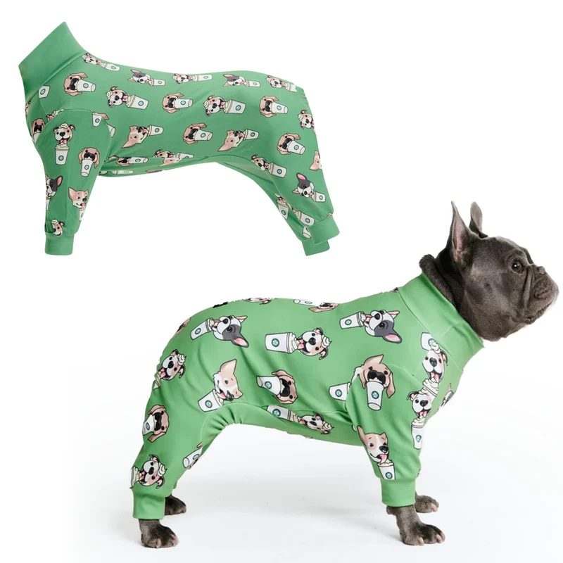 Spark Paws Pyjama Chien – Combinaison Recovery Ultra-Douce, 4 directions, Tailles S à XL – Pup Cup