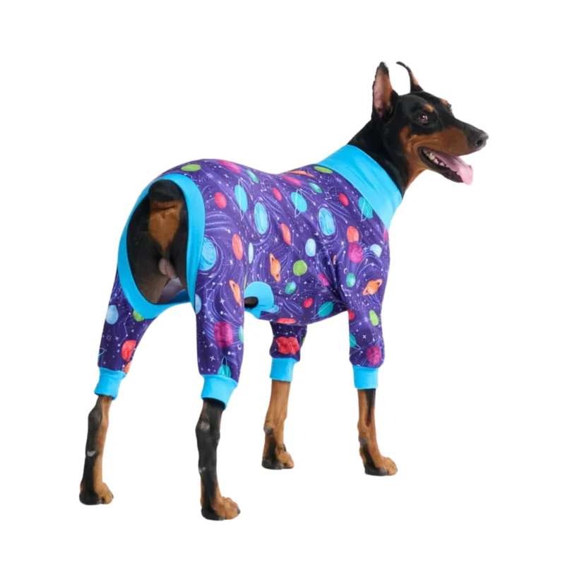 Pyjama pour chien Spark Paws Planetes 4XL – 4 voies, ultra-doux