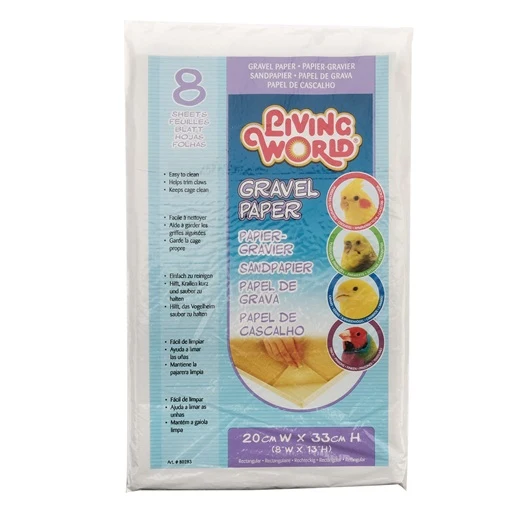 Living World Gravel Paper 8-pack 20 cm x 32.5 cm, Small
