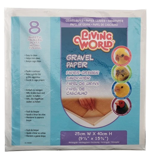 Living World Gravel Paper 8-pack 35 cm x 40 cm, Medium