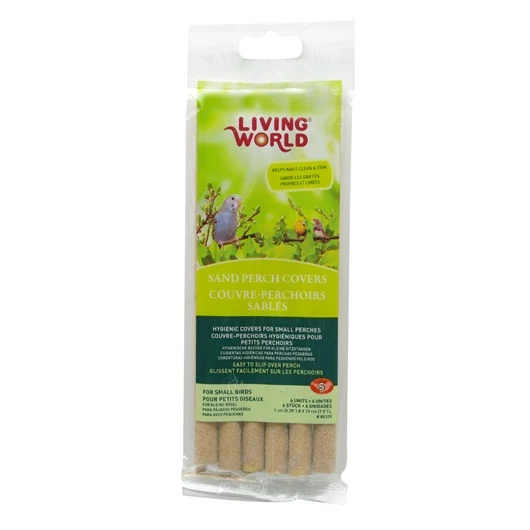 Living World Sand Perch Covers for Small Birds 6-pack