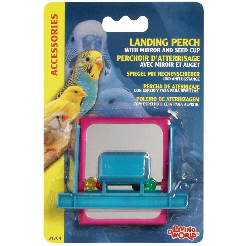 Living World Landing Perch with Mirror
