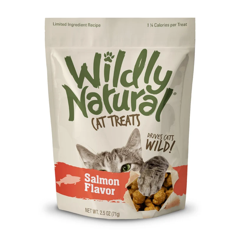Wildly Natural Friandises pour Chat — Saumon, 2,5 oz