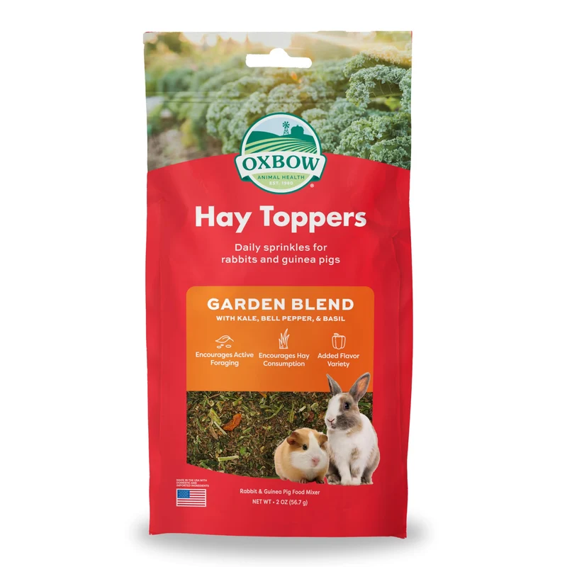 Toppeurs de foin Oxbow – Mélange Jardin pour lapins et petits herbivores – 2 oz