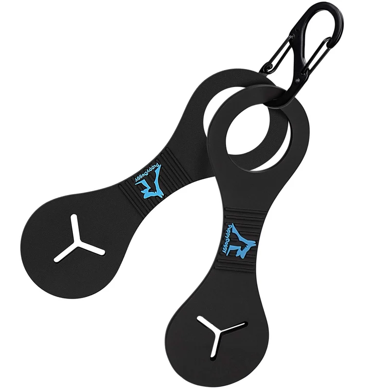 PuppyDoggy Porte-Sacs à Crottes pour Laisse – Lot de 2, Noir