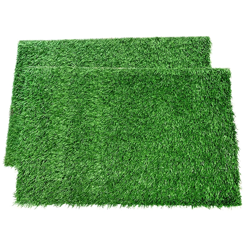 LOOBANI Tapis d’Herbe Artificielle pour Chien – Lot de 2, 18x23 pouces, Potty Intérieur et Extérieur