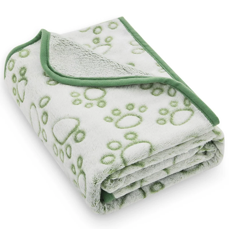 Stuffed – Couverture Chien Verte, Douce et Lavable pour Chiot