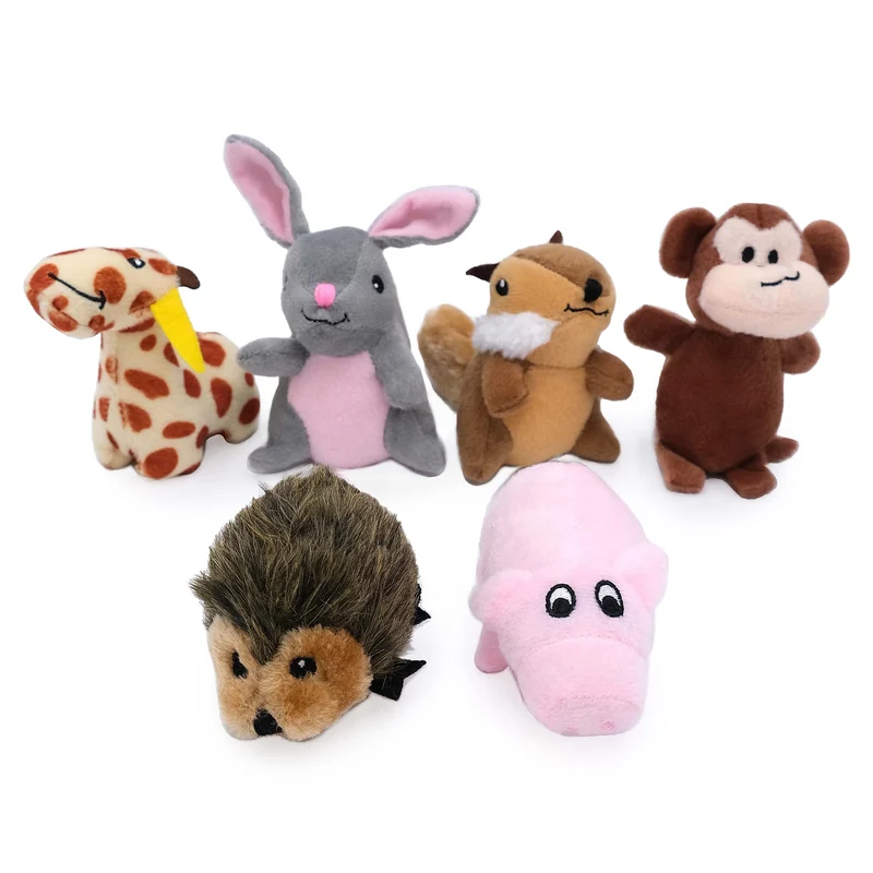 ZippyPaws Burrow Miniz – Miniz de remplacement pour Burrow, jouets interactifs pour chien et chiot, ensemble de six pièces