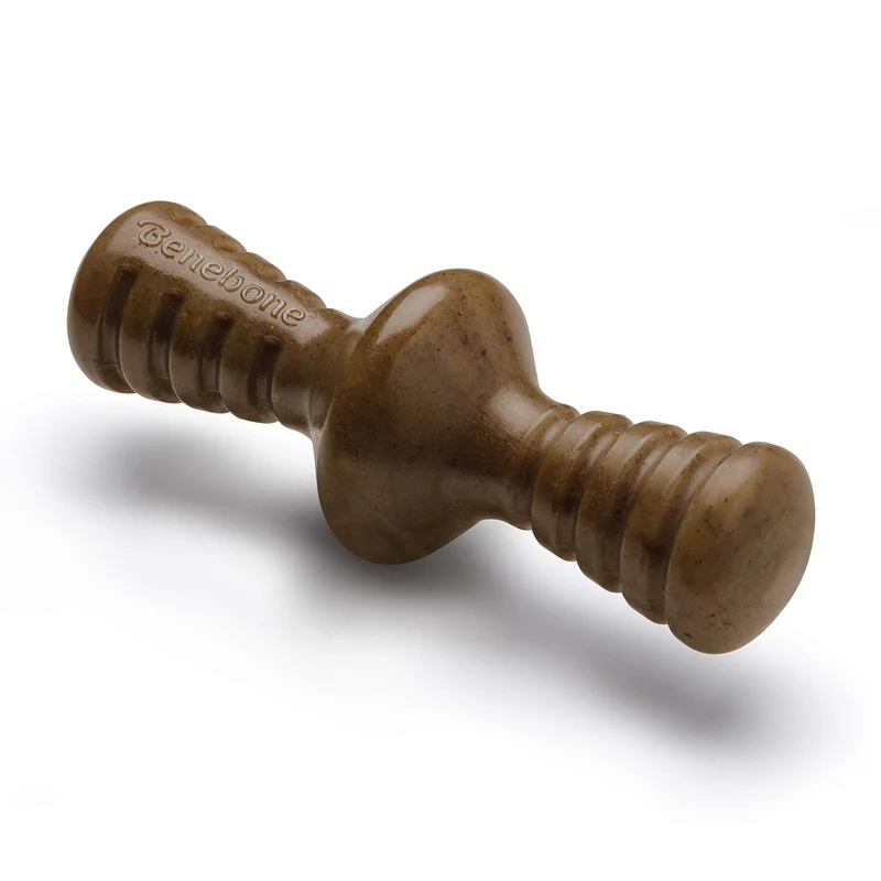 Benebone Zaggler Balle à Mâcher Rolling – Saveur Bacon Réel, Grand, Fabriqué aux États‑Unis