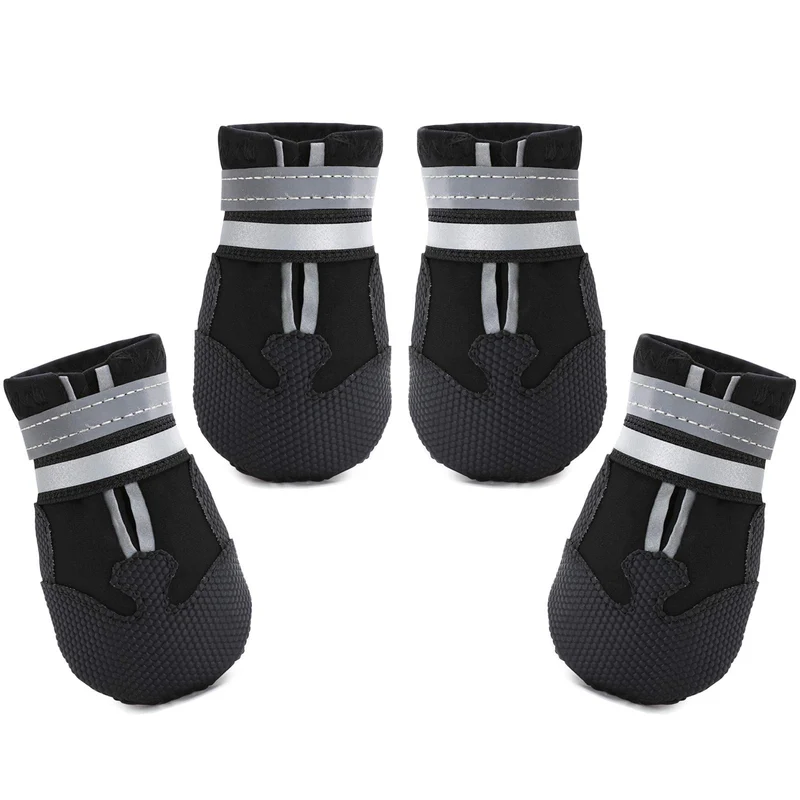 Dimicoo Bottes Imperméables pour Chiens Moyens à Grands – Antidérapantes, Douces et Faciles à Mettre