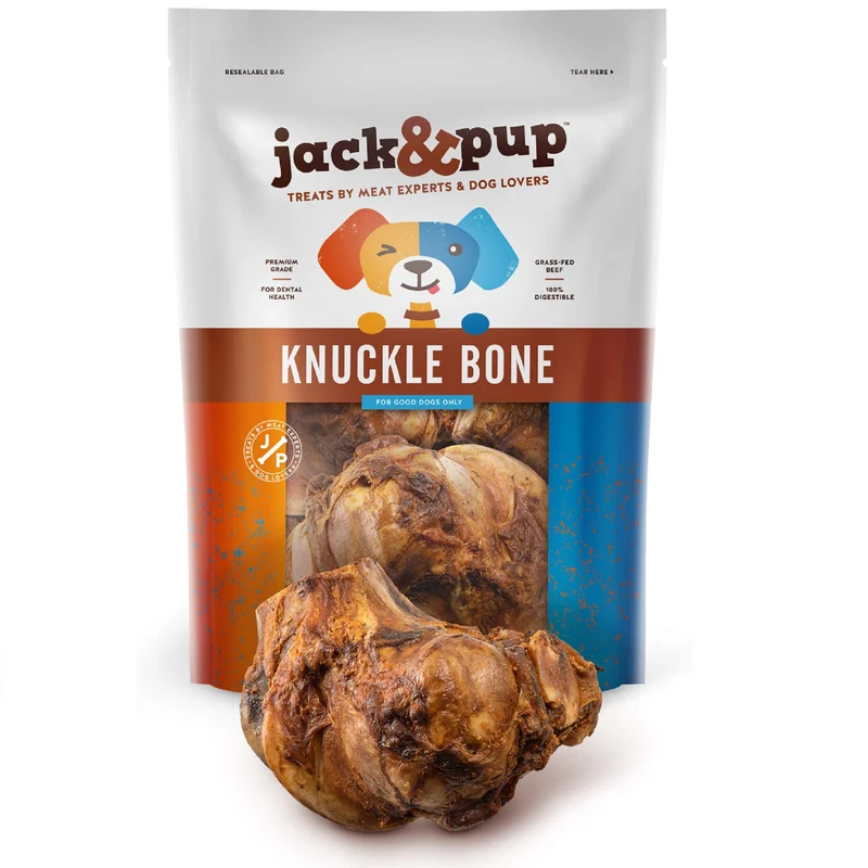 Jack&Pup – Os de jarret de bœuf pour chiens (4 paquets) – Saveur fumée naturelle