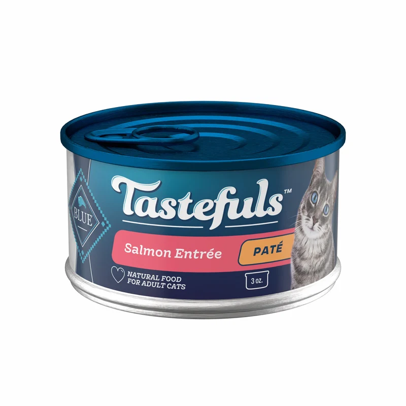 Blue Buffalo Tastefuls — Pâté Humide au Saumon pour Chat, Boîtes 3oz, Lot de 24