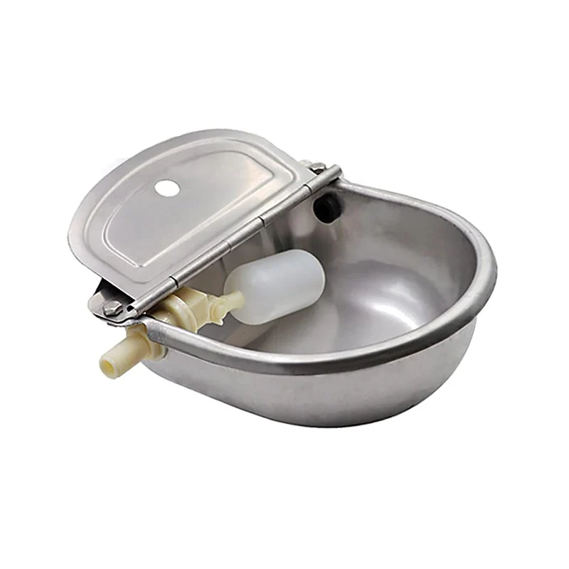 Abustle pig – Gamelle d'eau automatique en acier inox 304 pour animaux (vanne flottante 1/2 pouce)