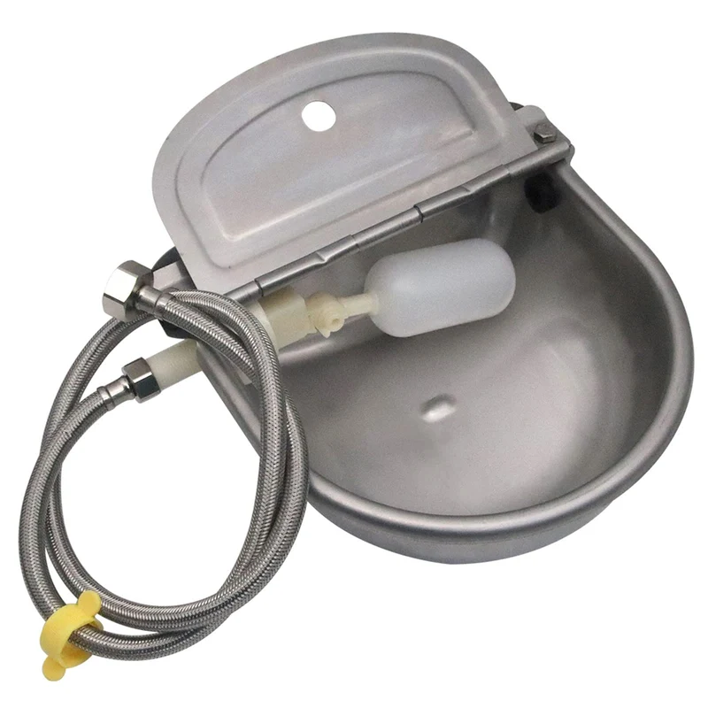Abustle pig – Abreuvoir automatique en acier inox 304 avec flotteur et tuyau de 39 po