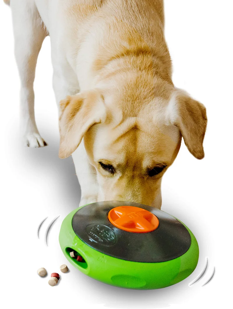 Sniffiz SmellyUFO : Jouet puzzle interactif durable pour chien – Stimule l’esprit et prolonge le jeu avec friandises
