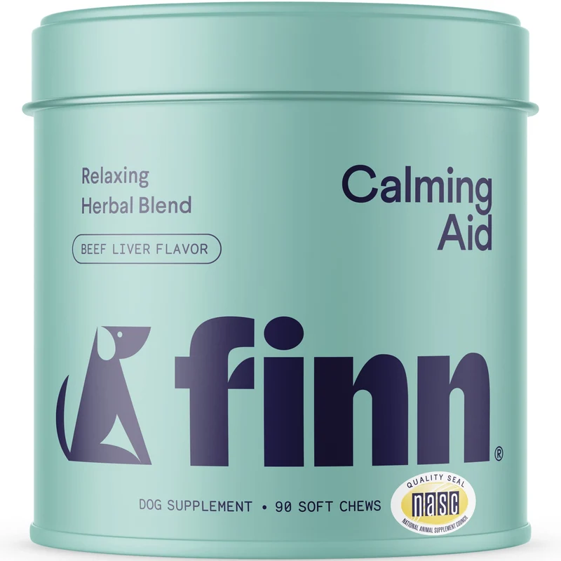 Finn Aide Calme Chien – Friandises Calmantes Naturelles avec Mélatonine (90 bouchées molles)