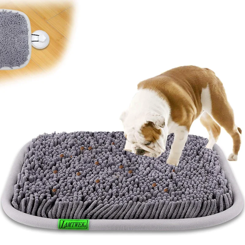 LAMTWEK Snuffle Mat pour Chien 17x21 – Jeu olfactif interactif, stimulation naturelle et lavage en machine