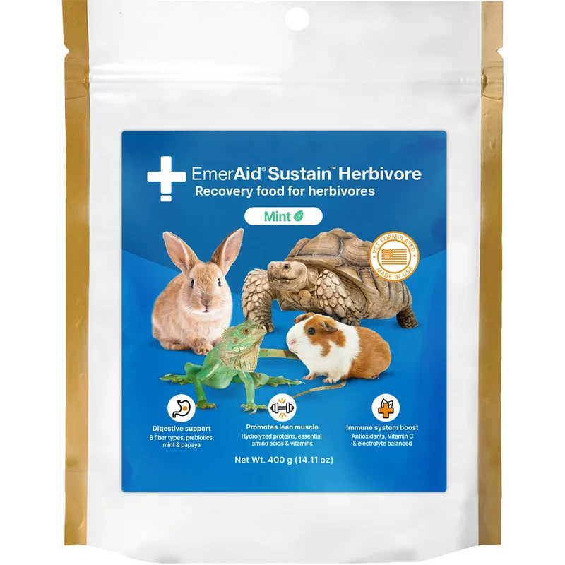 EMERAID Sustain Herbivore Menthe 400 g – Nourriture de récupération